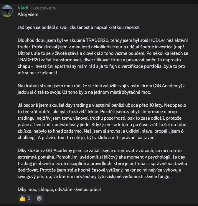 Discord recenzia GG Academy 8